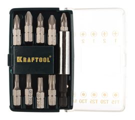 Набор бит с магнитным адаптером Kraftool 26130-H10 