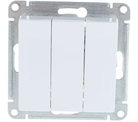 3-клавишный механизм выключателя Schneider Electric ATLAS DESIGN сх.1+1+1 10АХ белый ATN000131 