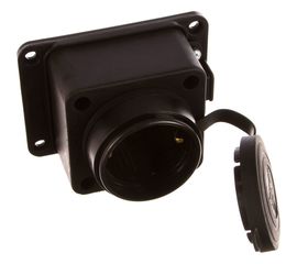 Розетка наружной установки LEZARD 103 прямая с заглушкой 2Р+РЕ 1х16А 220-240V 106-0400-0103 