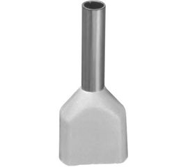 Наконечник Navigator 61 037 NET-E2-0.5-8-B50 НШВИ2, белый, 2 провода 50шт/упак 61037 