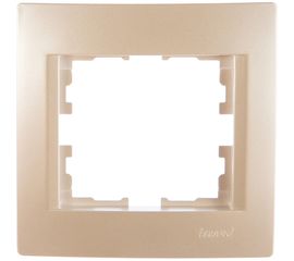 Горизонтальная рамка LEZARD KARINA б/ вст жемчужно-белый перламутр 707-3000-146 