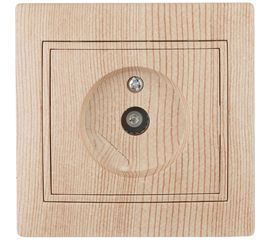 Розетка TV Intro 130111 одиночная, IP20, СУ, Plano, сосна Б0030081 