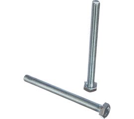 Болт Tech-Krep DIN933 с шестигранной головкой, оцинкованный М10х120 2 шт - пакет 126519 