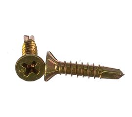 Оконные саморезы с буром 3.9х19, 500шт желтые - ведро Tech-Krep 116807 