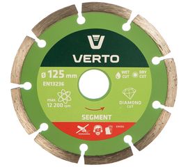 Диск алмазный сегментный 125x22.2 мм VERTO 61H3S5 