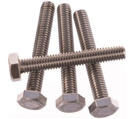 Болт с шестигранной головкой, с полной резьбой ЕВРОПАРТНЕР DIN 933 нержав. сталь, 6х40 мм, 4 шт. G2 3264 1 