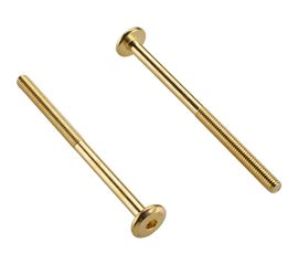 Мебельный винт с плоской головкой ЕВРОПАРТНЕР латунированный М6х90, 14 шт. 6 1804 2 