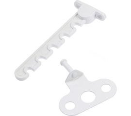 Ограничитель открывания Tech-Krep 5-позиционный с метал. держателем, белый 1 шт - пакет 151691 