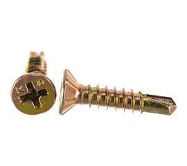 Оконный саморез с буром ЕВРОПАРТНЕР желтый цинк 3,9х19 120шт. 14 3919 7 