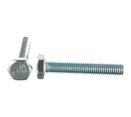 Болт DIN 933 с шестигранной головкой, оцинкованный М10х60, 10шт - коробка Tech-Krep 105218 