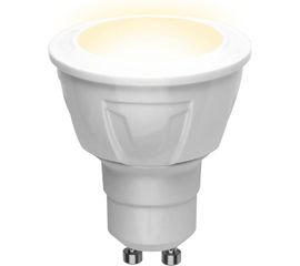 Светодиодная лампа Uniel PLP01WH Форма JCDR, матовая. Серия ЯРКАЯ LED-JCDR 6W/WW/GU10/FR UL-00002423 