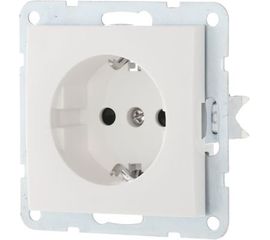 Розетка LK Studio с з/к, со шторками, белый 863204-1 