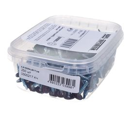 Прессшайба Качественный КРЕПЕЖ 4.2х16 мм, коричневая RAL 8017, сверло, 250 шт 0300217 КЧ 