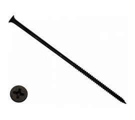 Саморез КРЕП-КОМП черный по дереву 4,8х120 100шт чд120ф 