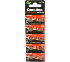 Батарейка для часов Camelion G6 BL-10 Mercury Free AG6-BP10 0%Hg 371A/LR920/171 12814 