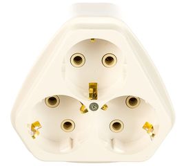 Розетка Кунцево-Электро трехместная открытой установки ток 16А РА16-833 5921 