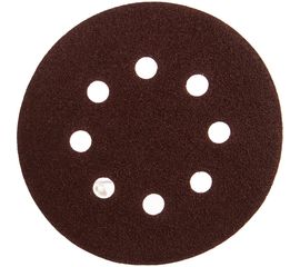 Круг шлифовальный СТАНДАРТ (5 шт; 125 мм; 8 отв; Р80) Зубр 35350-125-080 