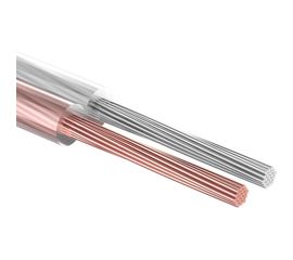 Акустический кабель REXANT 2х1,00 кв.мм, прозрачный SILICON м. бухта 5 м 01-6305-05 