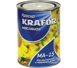 Масляная краска Krafor МА-15 белая 0.9 кг 14 26313 