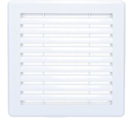 Решетка разъемная с москитной сеткой (180х180х8 мм; наклонные жалюзи) Эвент Э1818Р 