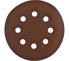 Круг шлифовальный СТАНДАРТ (5 шт; 125 мм; 8 отв; Р240) Зубр 35350-125-240 