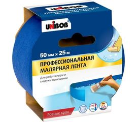 Малярная лента UNIBOB профи 50 мм х 25 м 134850 
