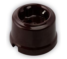 Розетка Retrika, ретро с заземляющим контактом коричневый RS-80002 