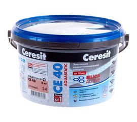 Затирка Ceresit Aquastatic СE 40 белая №01 ведро 2 кг 1/12/48 16376 