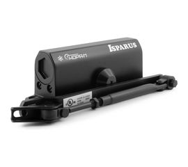 Дверной доводчик ISPARUS 430 морозостойкий, для дверей от 50 до 110 кг, черный 17195 