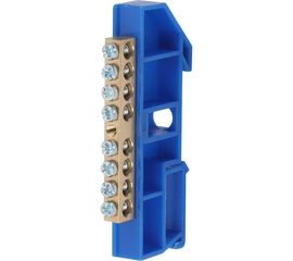 Нулевая шина ЭРА NO22245 на DIN-изол, ШНИ-6х9-8-Д-синий, 25/500/9000, 25/500/9000 Б0033426 