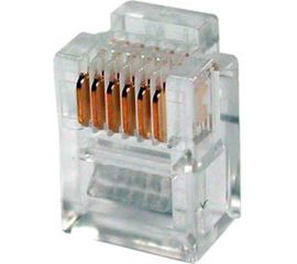 Коннектор телефонный TWT RJ-12 6P6C для розетки, 100 шт. в упаковке PL12-6P6C/100 