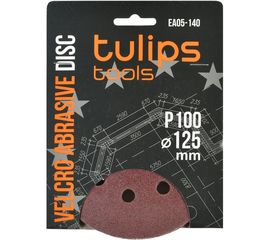 Диск шлифовальный с липучкой (5 шт; 125 мм; P100) Tulips tools EA05-140 