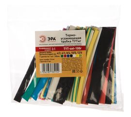 Термоусаживаемая трубка ЭРА ТУТнг 4/2, 6/3, 8/4, 10/5, 12/6 набор Б0038932 