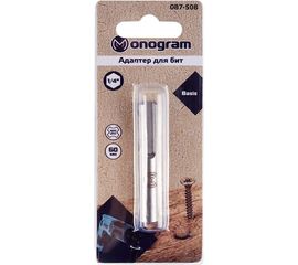 Адаптер для бит Basis SDS-plus – HEX 1/4 – 60 мм, магнитный Monogram 087-508 