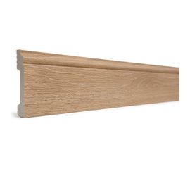 Напольный плинтус Decor-Dizayn ударопрочный, влагостойкий, орех, 79х13х2400 мм 005-90SH 