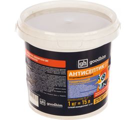 Тонирующий сухой концентрированный антисептик для наружных и внутренних работ Goodhim N350 Dry 1кг 58636 