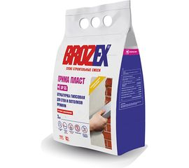 Штукатурка гипсовая премиум GP 55 ПРИМА ПЛАСТ, 3 кг BROZEX ГП-3 