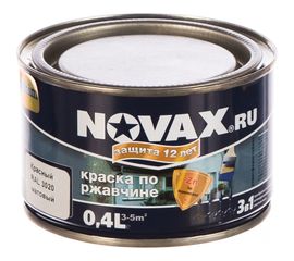 Грунт-эмаль Goodhim NOVAX 3в1 красный RAL 3020, матовая, 0,4 кг 39504 