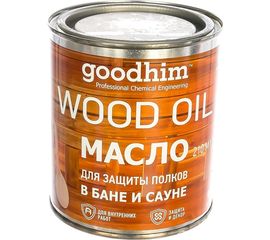 Масло для защиты полков в бане и сауне Goodhim запах хвои, 0,75 л. 58266 