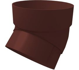 Колено трубы GrandLine 45 градусов, ПВХ, шоколадное RAL 8017 