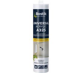 Универсальный акриловый герметик BOSTIK A325 UNIVERSAL ACRYLIC 280 мл, белый 12013742 