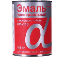 Эмаль KRAFOR Альфа ПФ-115 черная 0,9 кг 14 30764 