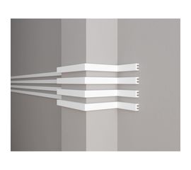 Стеновой молдинг Decor-Dizayn ударопрочный влагостойкий под покраску 40Х25Х2000 мм DD612 