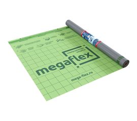Гидро-пароизоляционная пленка Megaflex Metal Standard D ш 1.5, 70 кв.м с двумя клеевыми MFMST.150.70 