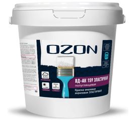Универсальная акриловая эластичная эмаль OZON ВД-АК 159А 2.7л/3.3кг ВД-АК-159А-3,3 