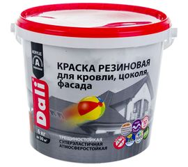 Резиновая краска DALI Терракотовая 6 кг 1 50275 