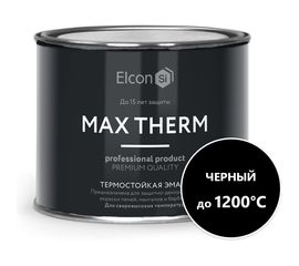 Термостойкая эмаль Elcon Max Therm черная 1200 градусов 0,4 кг 00-00004052 