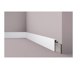 Плинтус напольный WALLSTYL (2000х110х22; белый) NMC CF2 