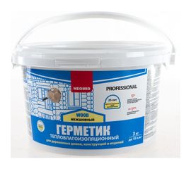 Строительный герметик Neomid Professional 3 кг, сосна Н -ГермPROF-3/сосна 