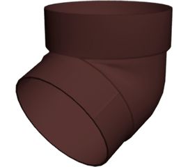 Колено трубы GrandLine 67 градусов, ПВХ, шоколадное RAL 8017 